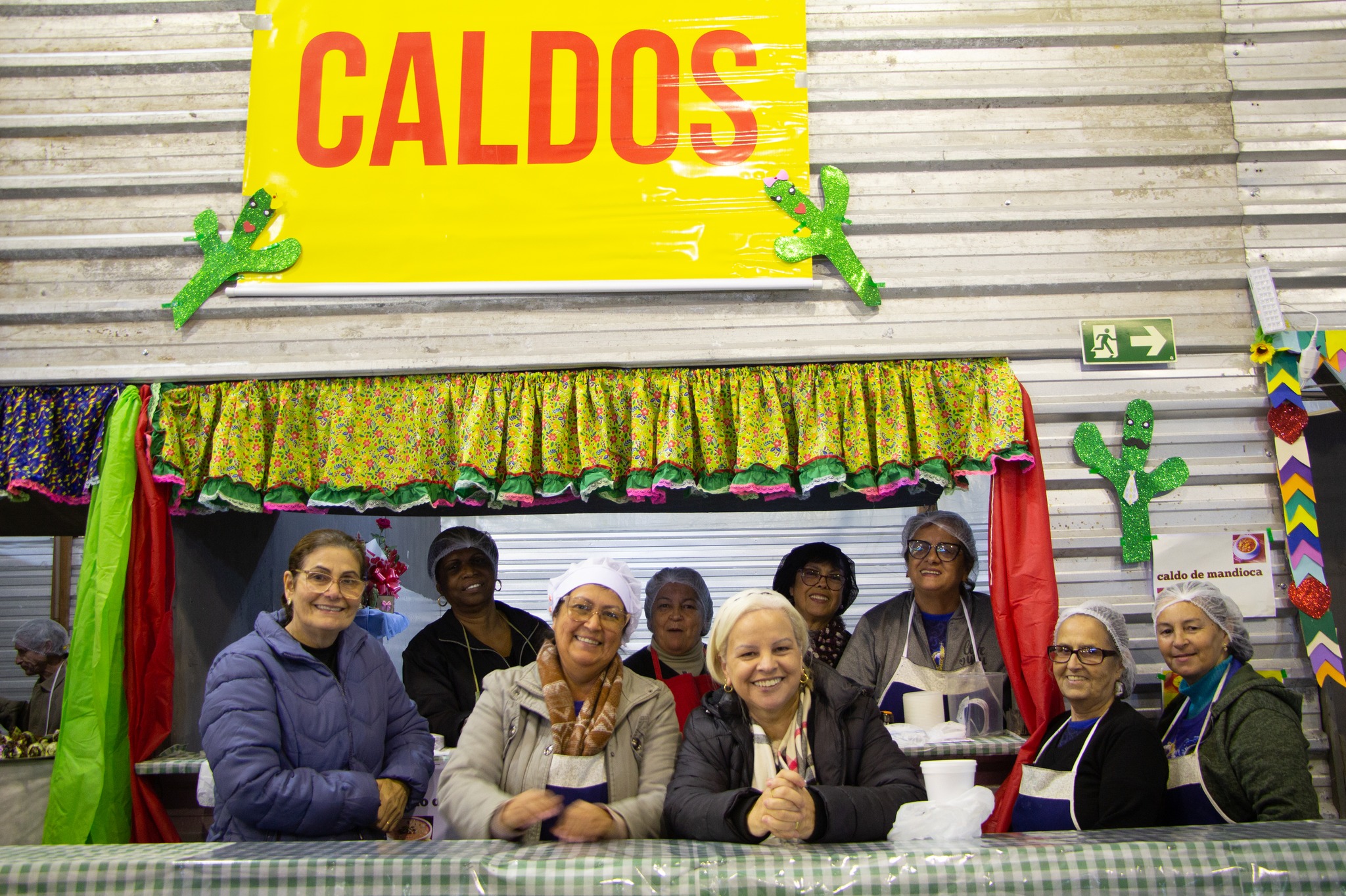 Barraca de caldos da festa